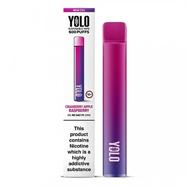 Cranberry Apple Raspberry Disposable Vape M600 by Yolo Bar