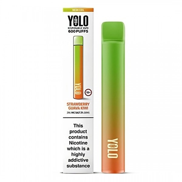 Strawberry Guava Kiwi Disposable Vape M600 by Yolo Bar