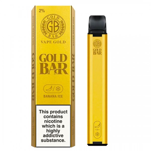 Banana Ice Disposable Vape by Gold Bar