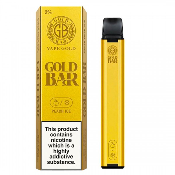 Peach Ice Disposable Vape by Gold Bar