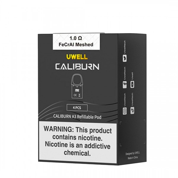 Caliburn A3 Replacement Pods By Uwell - Pack Of 4