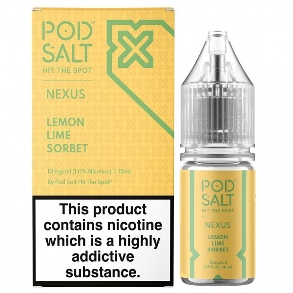 Lemon Lime Sorbet 10ml Nic Salt By Pod Salt Nexus