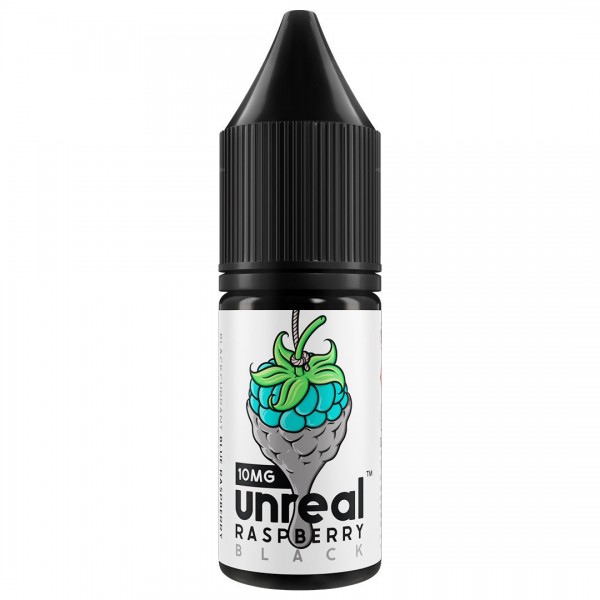 Black 10ml Nic Salt E-liquid By Unreal Raspberry