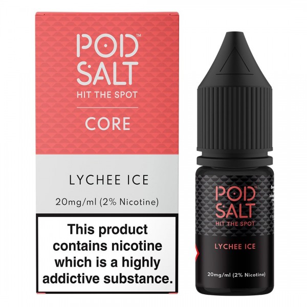 Lychee Ice 10ml Nic Salt By Pod Salt